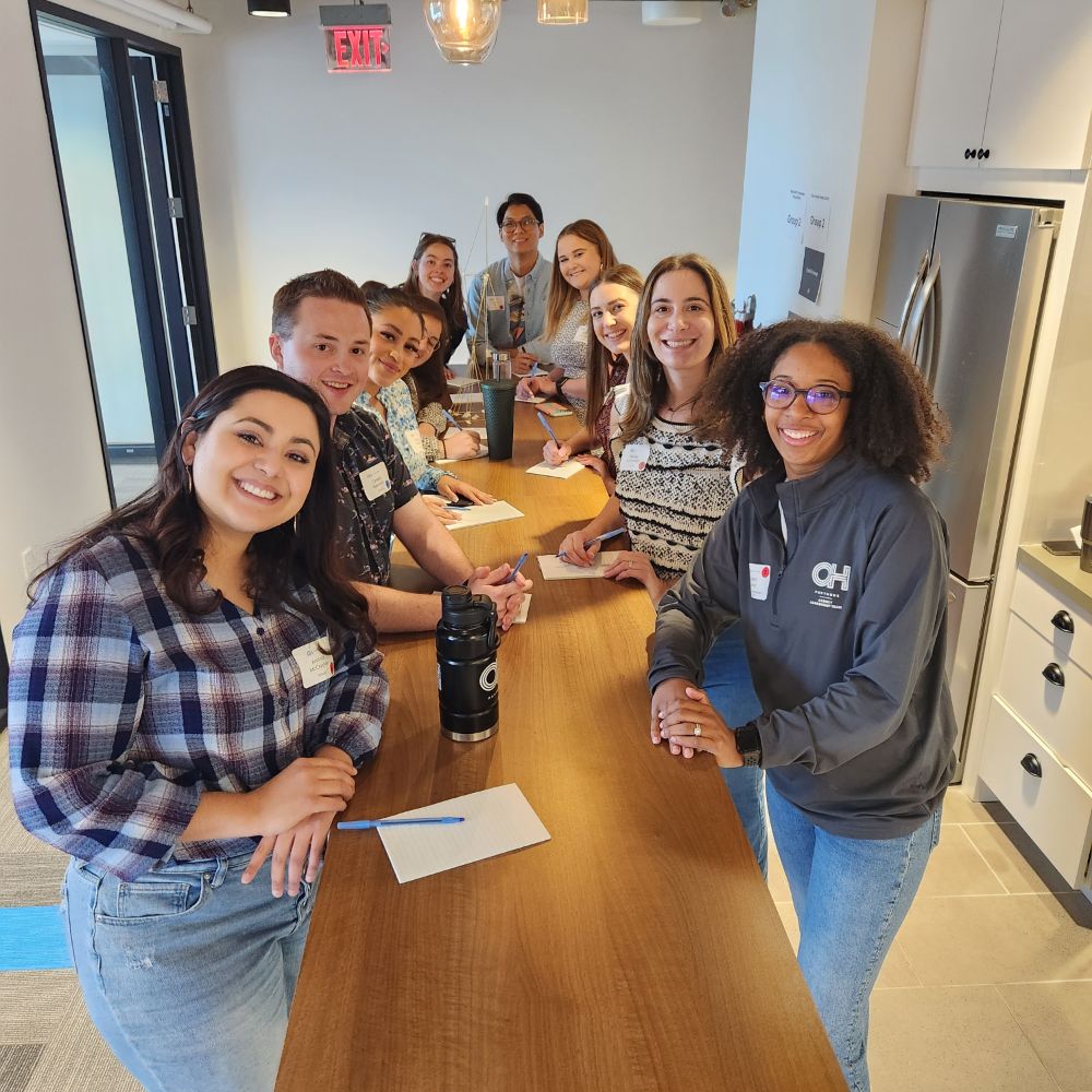 O.H. team members working together