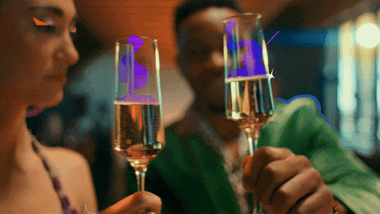 Sipping champagne at Gila River Resort & Casino